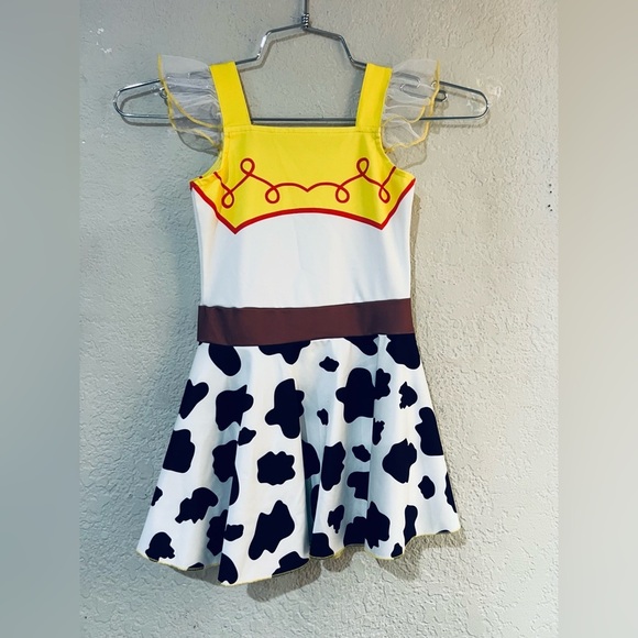 Costume for Little Girls Cowgirls Dress Up Birthday Party Lace Ruffle Sleeve 5T - Picture 4 of 7